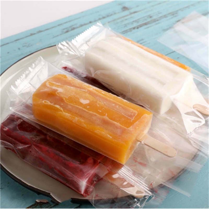 Set 100 túi nhựa 19.2*7.8cm dùng một lần đựng kem/ bánh quy/ socola tiện dụng