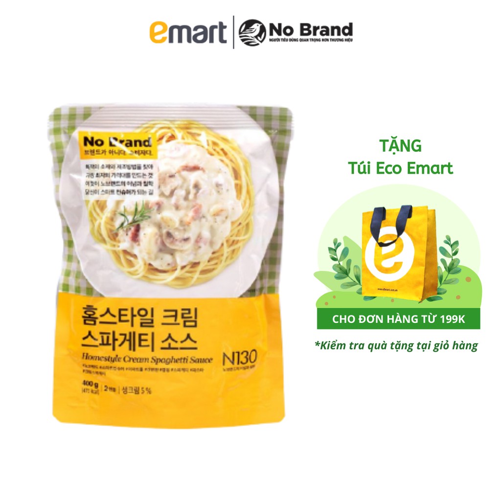 Sốt Kem Mì Ý Kiểu Gia Đình No Brand Túi 400G - Emart VN