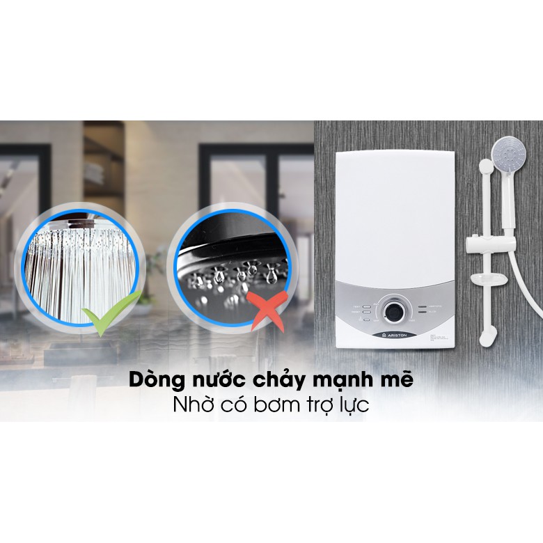 Máy nước nóng Ariston AURES SM45PE SBS VN 4500W (Miễn phí giao tại HCM-ngoài tỉnh liên hệ shop)