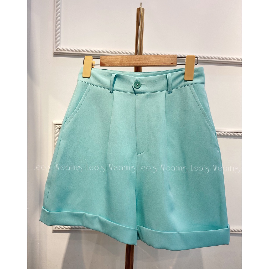 Quần short nữ lưng cao ống rộng cạp cao ulzzang LEOSWEARING A04 | WebRaoVat - webraovat.net.vn