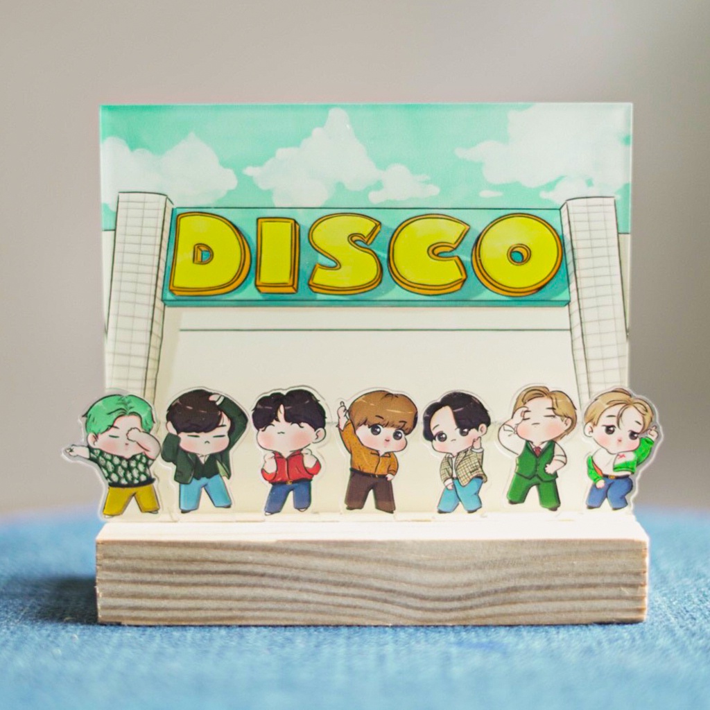 Tranh kính standee Bangtan Boys BTS disco