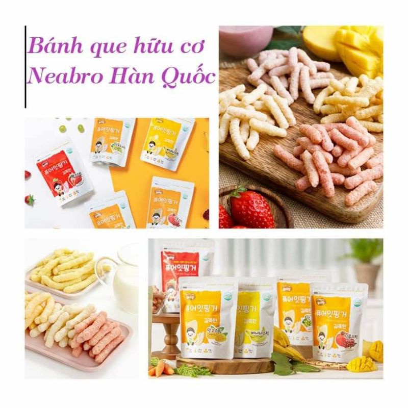 [Date 2023] Bánh gạo lứt trái cây Nabero Pure Eat cho bé 6m+