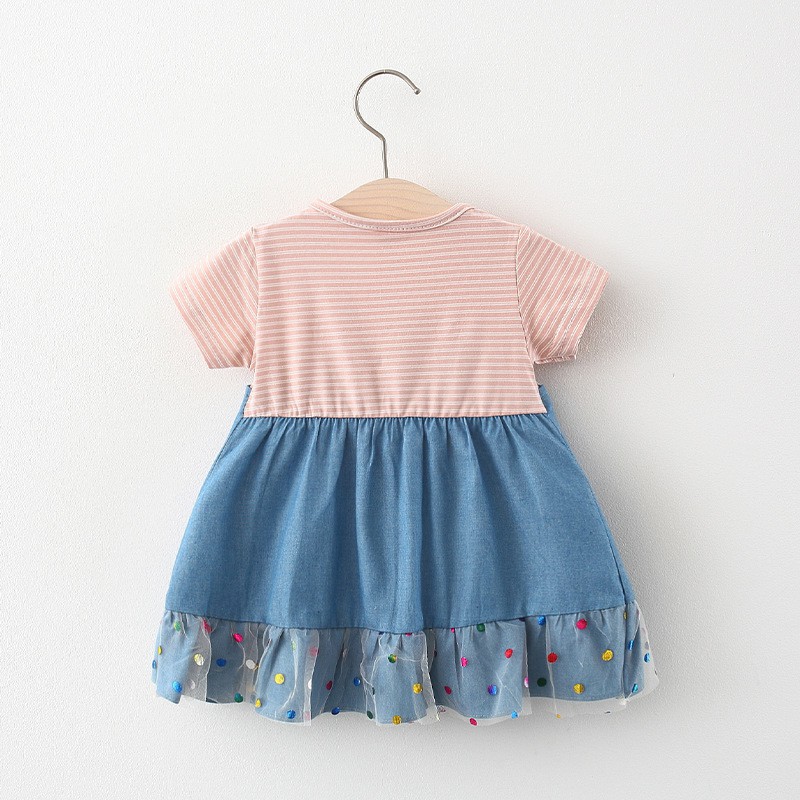 Váy giả yếm bò bé gái size 5-13kg VH92