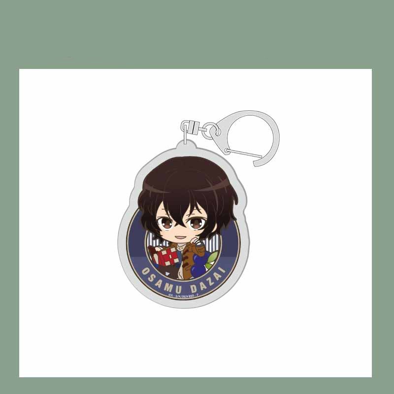 (mica trong acrylic) Móc khóa in hình Bungou stray Dogs Văn hào lưu lạc ver lọ anime chibi xinh xắn dễ thương
