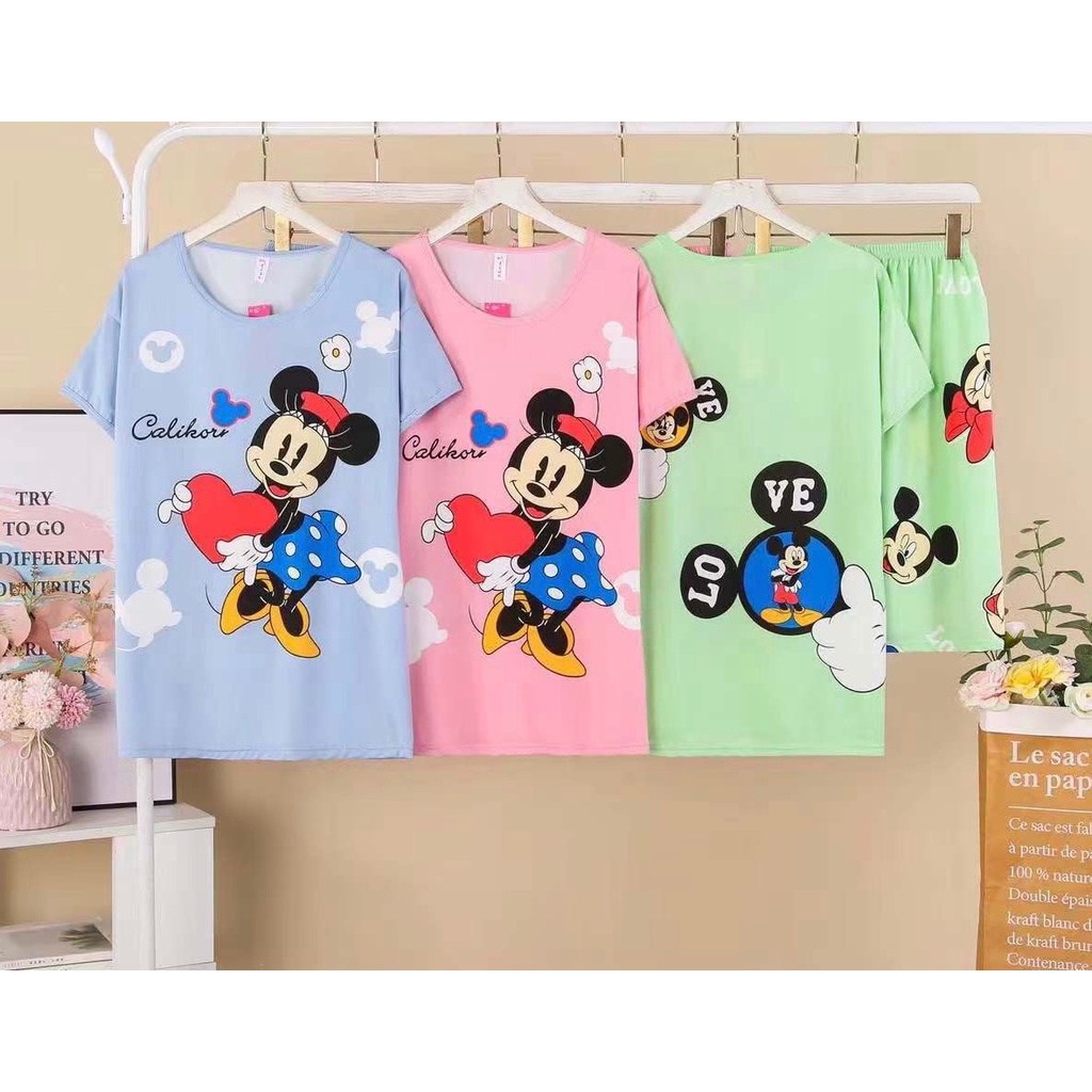 Đồ ngủ bộ mặc nhà hàng đẹp. Chất thun Cotton mềm mát. Đồ bộ Alibama LD79