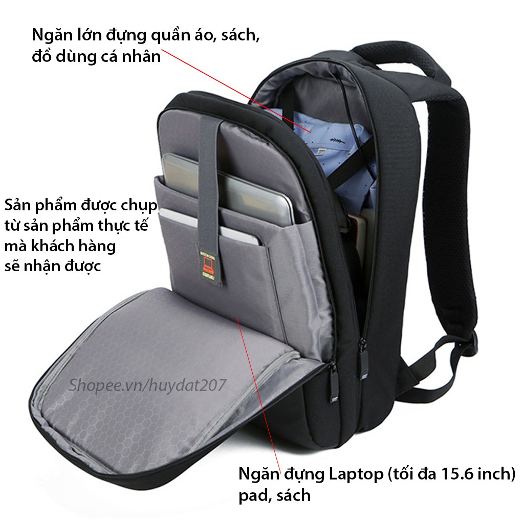 Balo laptop Nam Đi Làm Đi Chơi Cao Cấp Meinaili 13/14/15.6 inch