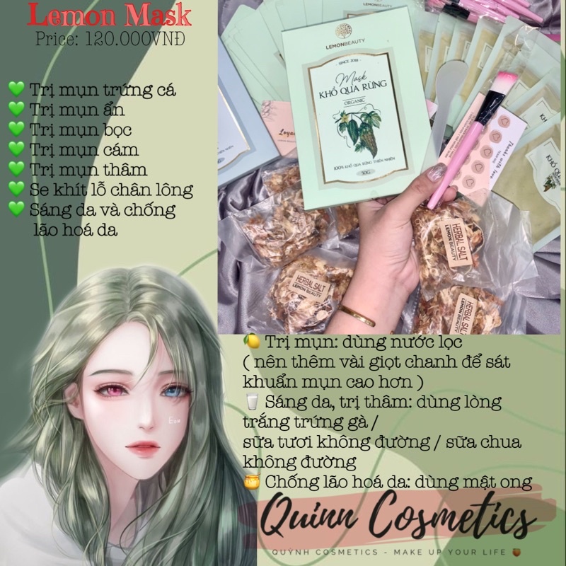C O M B O 2 G Ó I L E M O N M A S K ( kèm phiếu điểm )