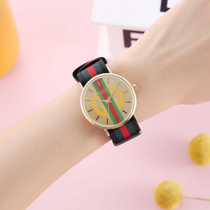 Đồng Hồ Quartz Dây Đeo Nylon Kiểu Dáng Đơn Giản