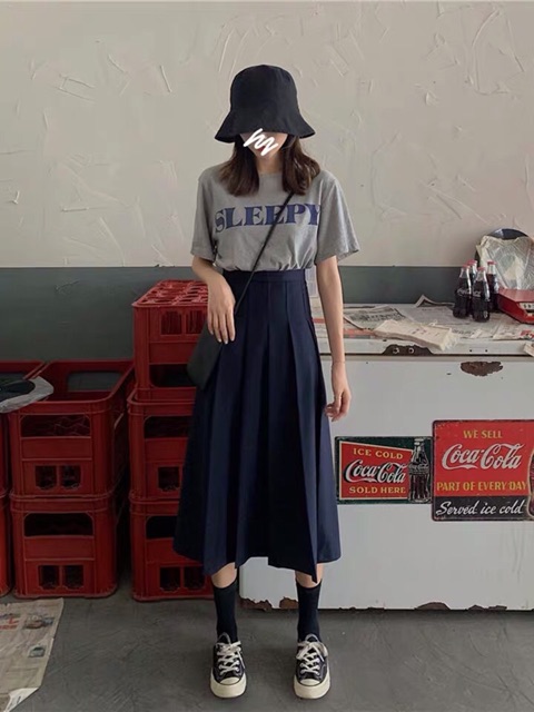 Chân váy xếp ly dáng dài, chất đep,không nhăn  , xoè ulzzang ( ảnh thật cuối) | BigBuy360 - bigbuy360.vn