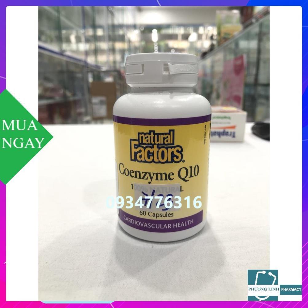 [Chính Hãng] Natural Factor Coenzym Q10 giúp hỗ trợ duy trì sức khỏe tim mạch. Hỗ trợ chống oxy hóa.