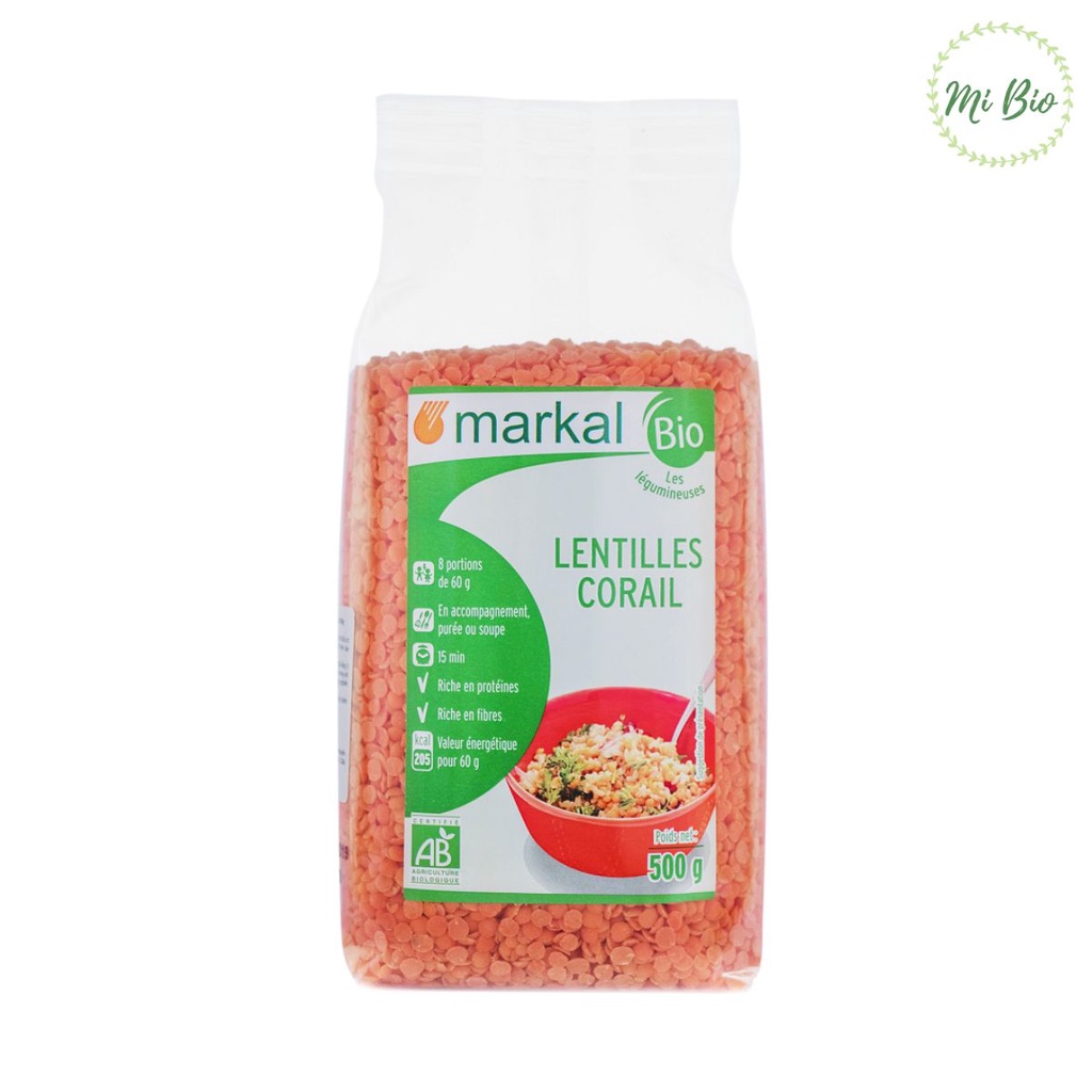 Đậu lăng đỏ hữu cơ 500g - Markal