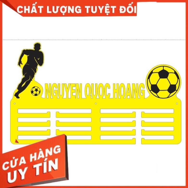 Giá treo huy chương Bóng đá, kt 58x35cm khắc chìm miror siêu nét.