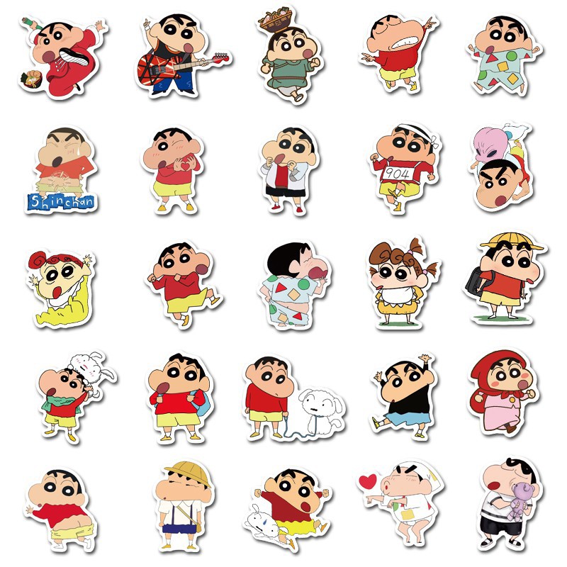 100 Miếng Dán Trang Trí Hình Nhân Vật Shin-Chan 012