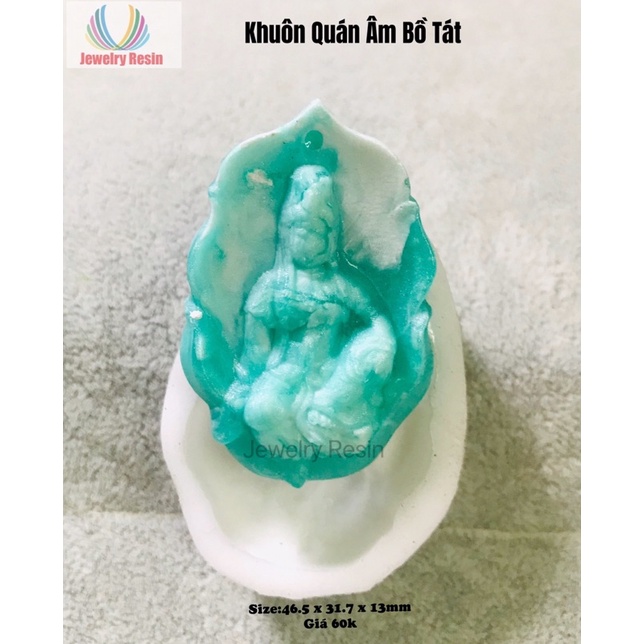 Khuôn Silicone Quán Âm Bồ Tát, Epoxy Resin