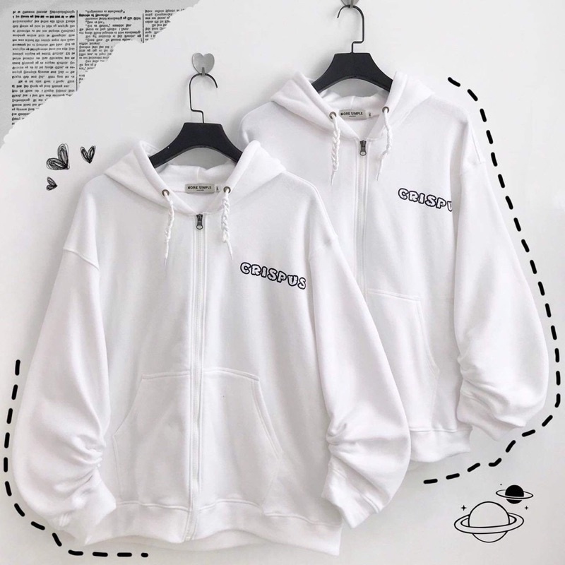 Áo khoát form rộng(có ảnh thật) unisex chất vải nỉ cotton cao cấp Crispus