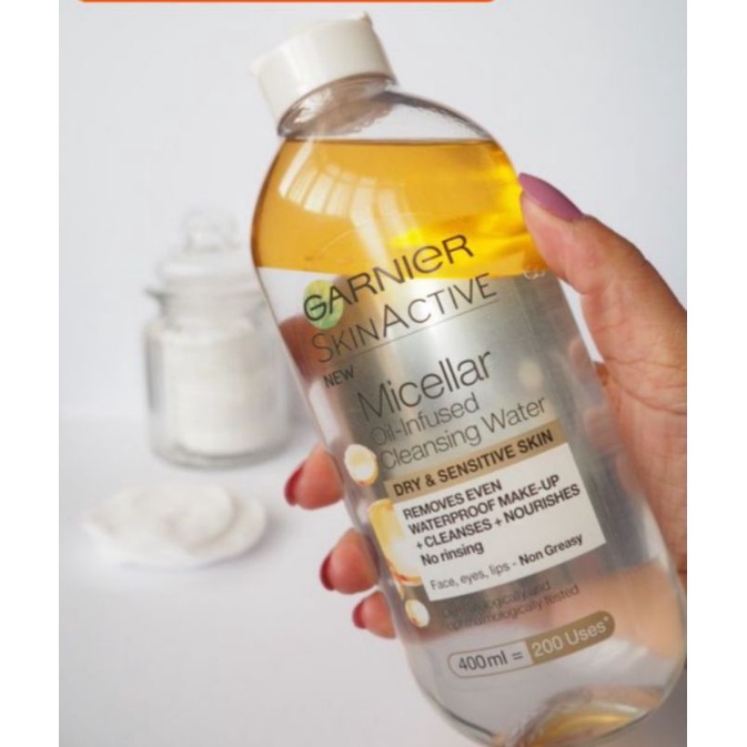 Nước tẩy trang Garnier micella oil 400ml của Nga
