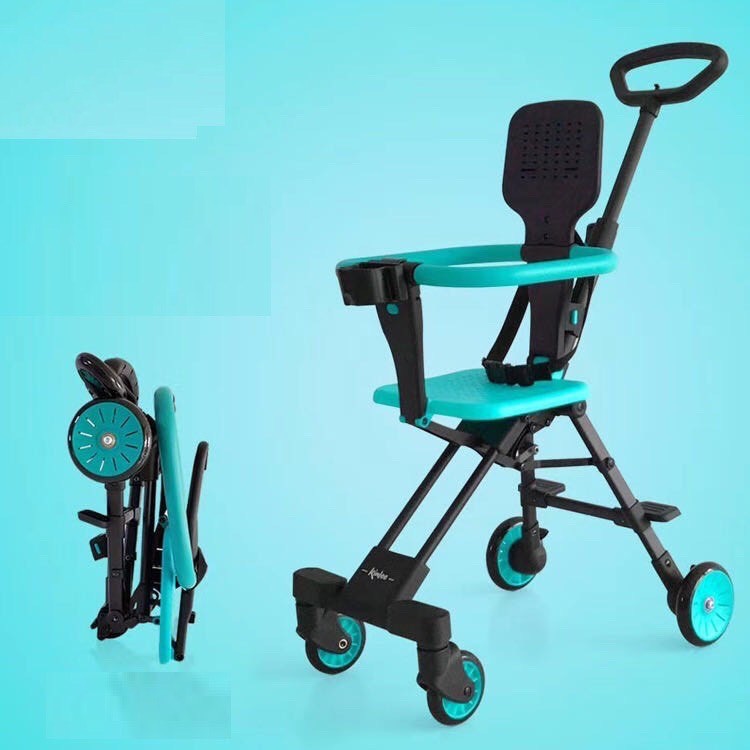 |Baongubaby| Xe đẩy gấp gọn cho bé VOVO playkid - Kinlee - Scooter 5 bánh xoay 360, xe đẩy du lịch trẻ em