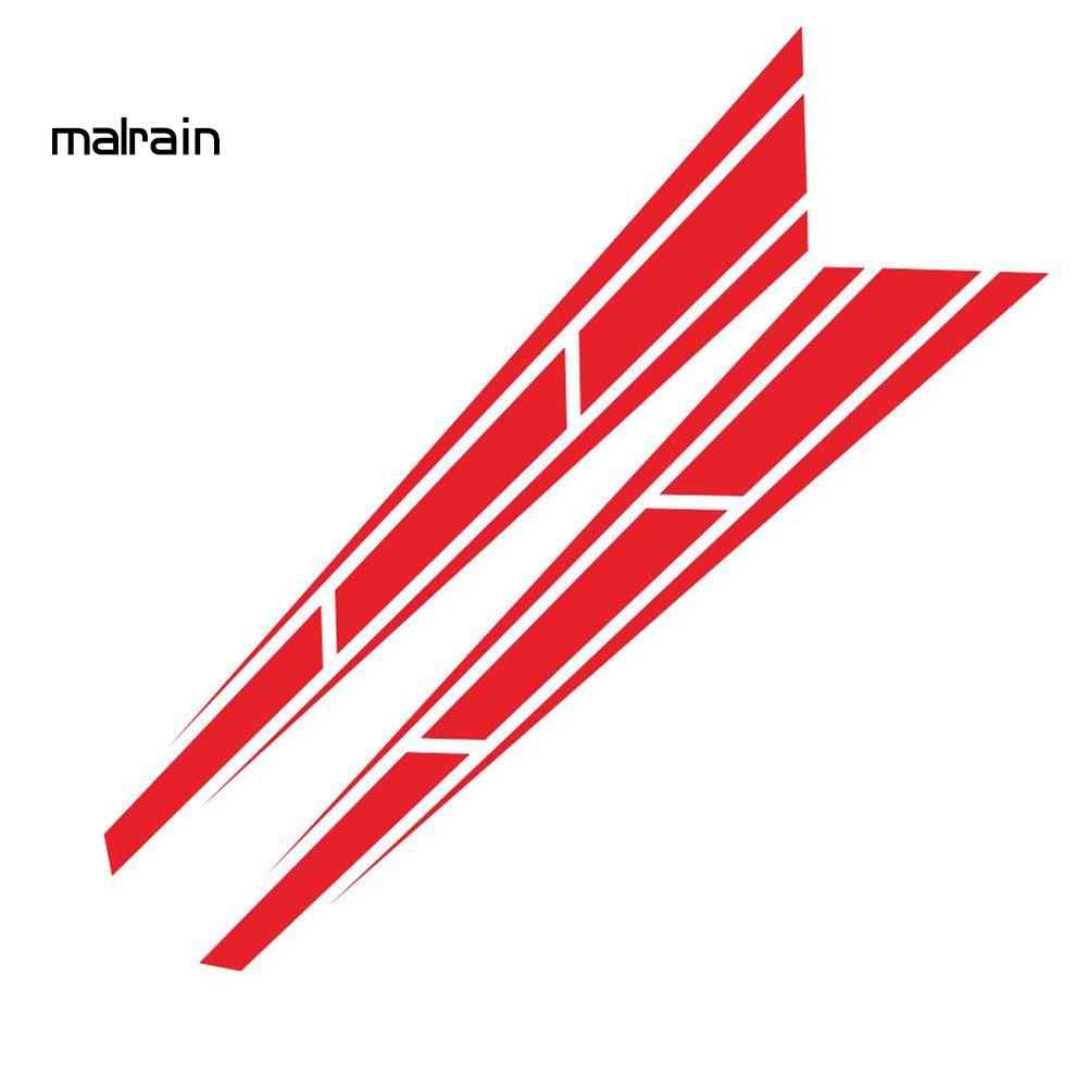 Set 2 Decal Sọc Dán Trang Trí Xe Ô Tô