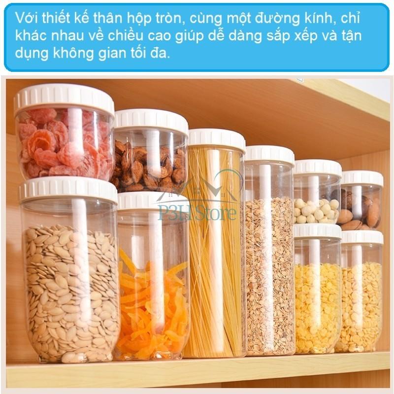 Bộ 3 hộp nhựa Lock&amp;Lock interlock (1x1.6L,1x1L,1x500ml) INL301 INL302 INL303