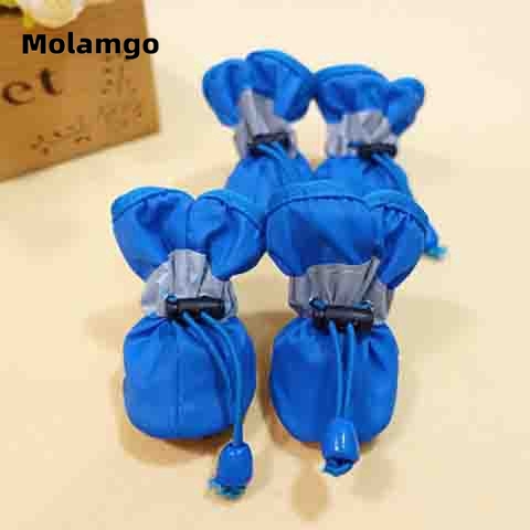 Set 4 ủng đi mưa kháng nước dễ thương cho thú cưng giày cho thú cưng giày cho cún