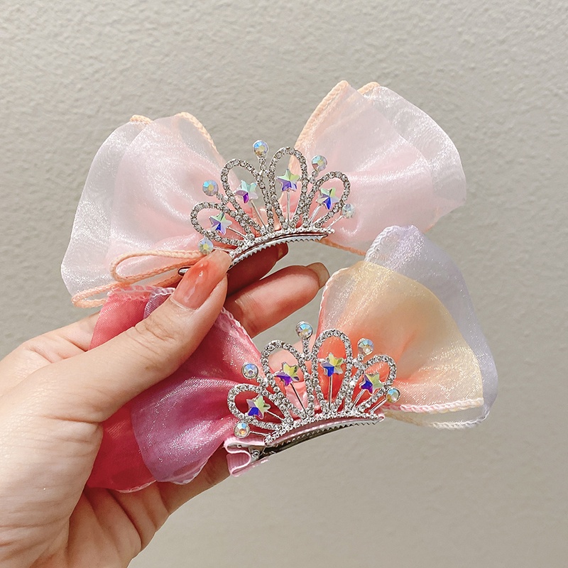 Kẹp Tóc Hình Vương Miện Dễ Thương Cho Bé Gái