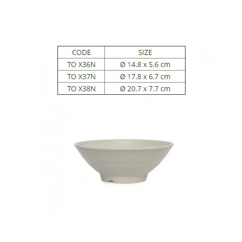 Tô Nhựa Melamine Bún Phở Nhám Màu Nâu