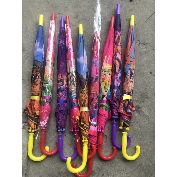 Ô Dù Trẻ Em Có Nút Bấm Tự Động Đủ Hình Công Chúa Hoàng Tử Siêu Nhân Cho Cả Bé Trai Và Bé Gái