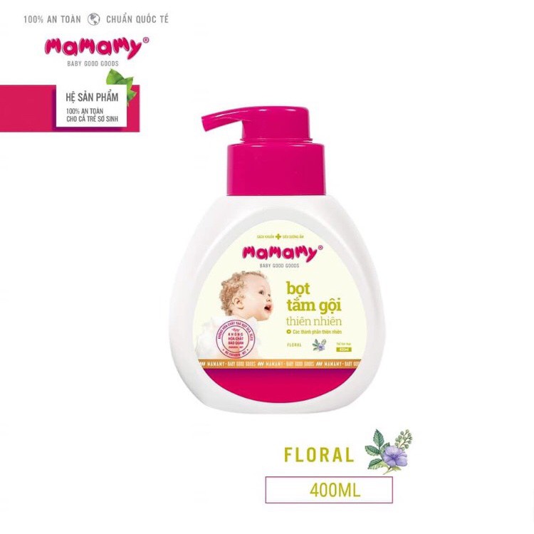 Mamamy - Bọt tắm gội 400ml