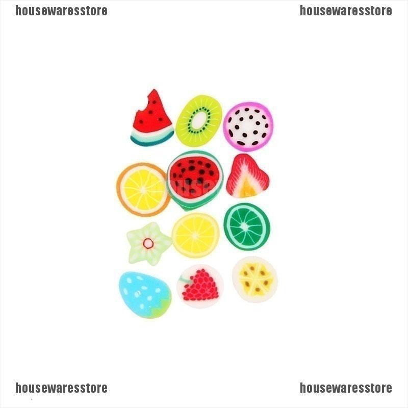 (Hàng Mới Về) Bộ 1000 Miếng Dán Trang Trí Móng Tay Hình Trái Cây 3D Handmade