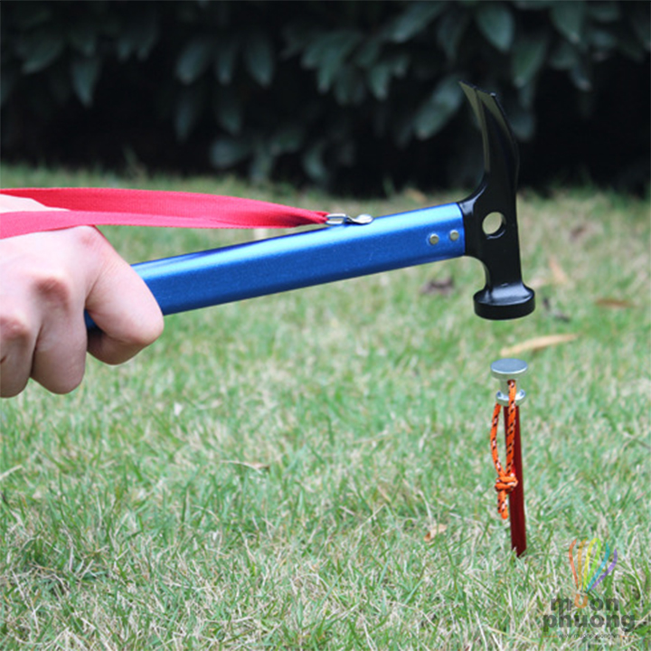 Búa đóng nhổ cọc dựng lều trại đa năng cán hợp kim nhôm - MUÔN PHƯƠNG SHOP