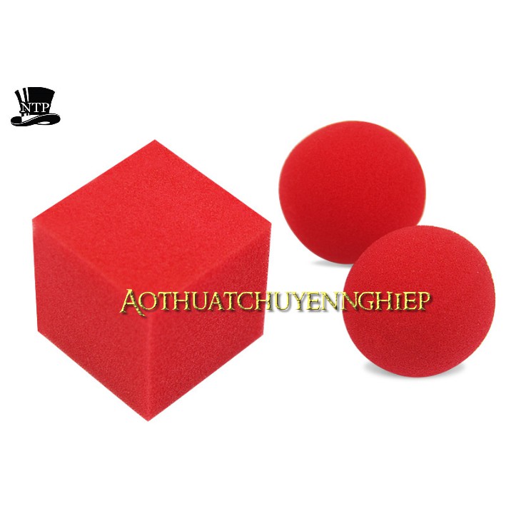 Ảo thuật bông banh vuông tròn hàng cao cấp bông xốp mịn màu đẹp