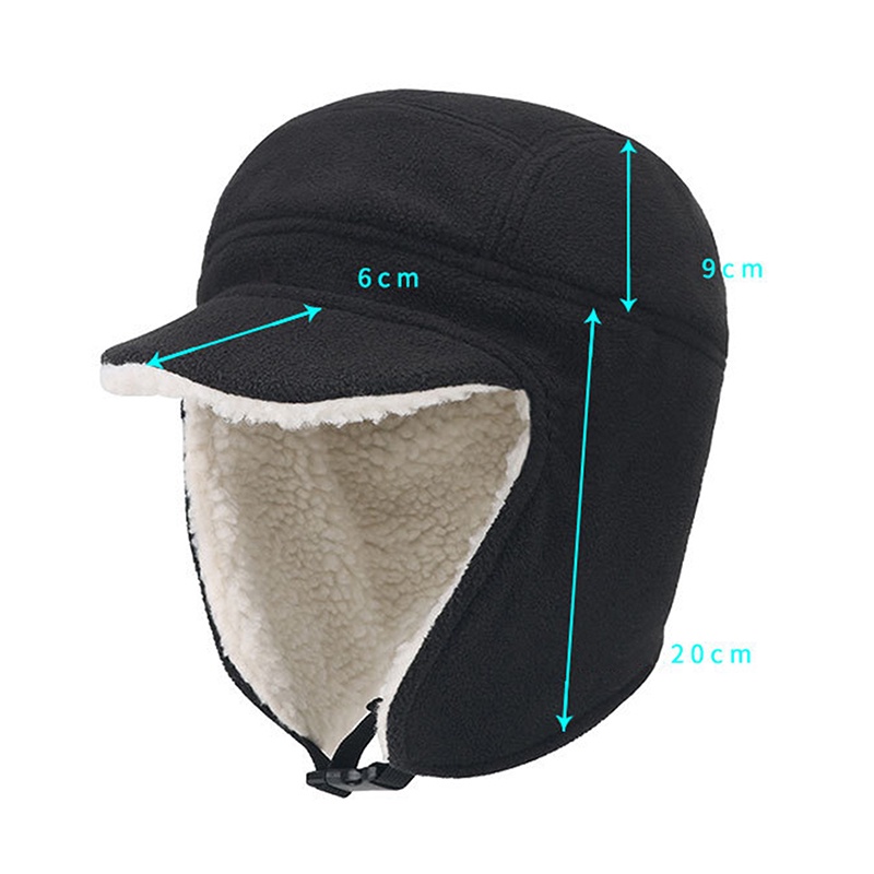 Mũ Lông Cừu Chống Gió Giữ Ấm Mùa Thu Đông Cho Nam Nữ Hoạt Động Thể Thao Trượt Tuyết / Leo Núi Ngoài Trời
