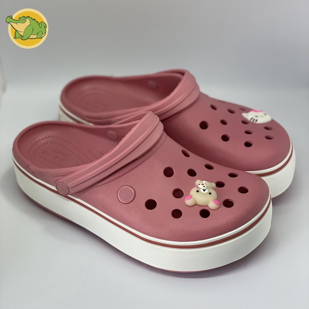 Dép CROCS PLATFORM Nữ Tăng Chiều Cao 3-4cm Êm Nhẹ, Mềm và Không Mùi
