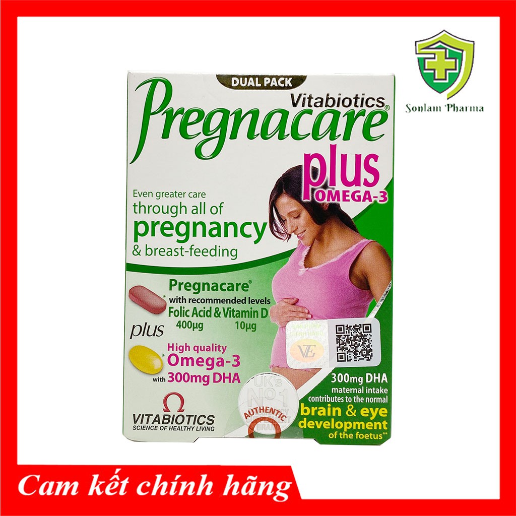 Vitabiotics Pregnacare Plus Omega-3 hôp 56 viên - Vitamin cho bà bầu