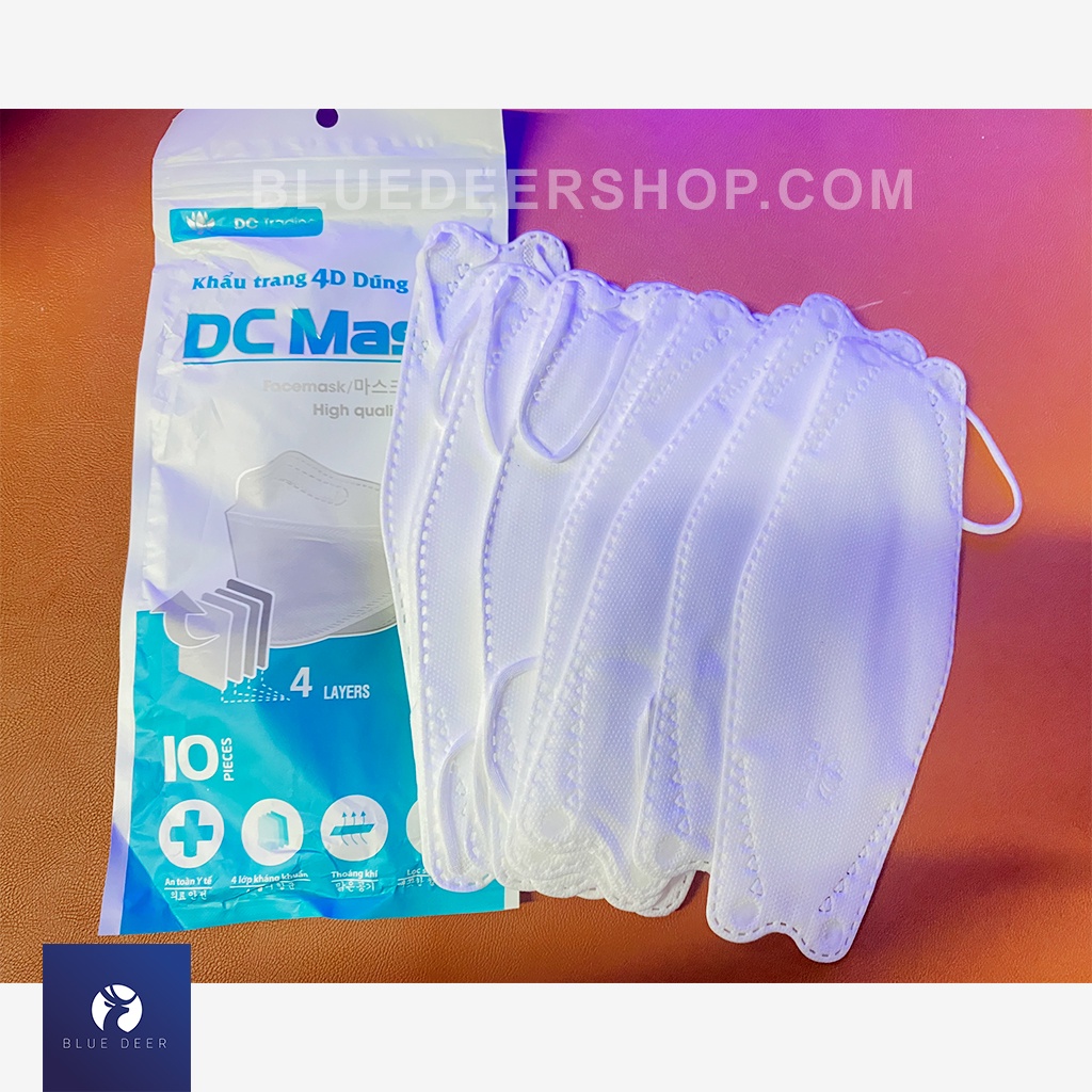 Khẩu Trang 4D KF94 BÔNG SEN VÀNG Chống Bụi Mịn Và Kháng Khuẩn cao cấp