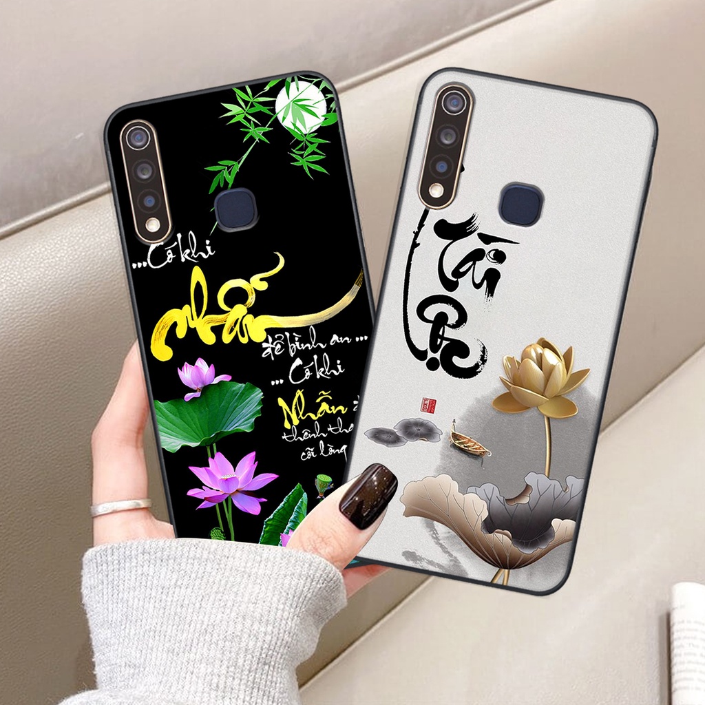 Ốp lưng Vivo Y19 in hình chữ tài chữ lộc, Cha Mẹ, bình an SIÊU ĐẸP