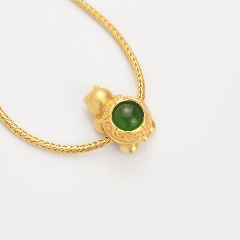 Phụ Kiện Trang Sức Vòng Đeo Tay Hình Rùa May Mắn Màu Vàng Đồng Kiểu Nepal diy