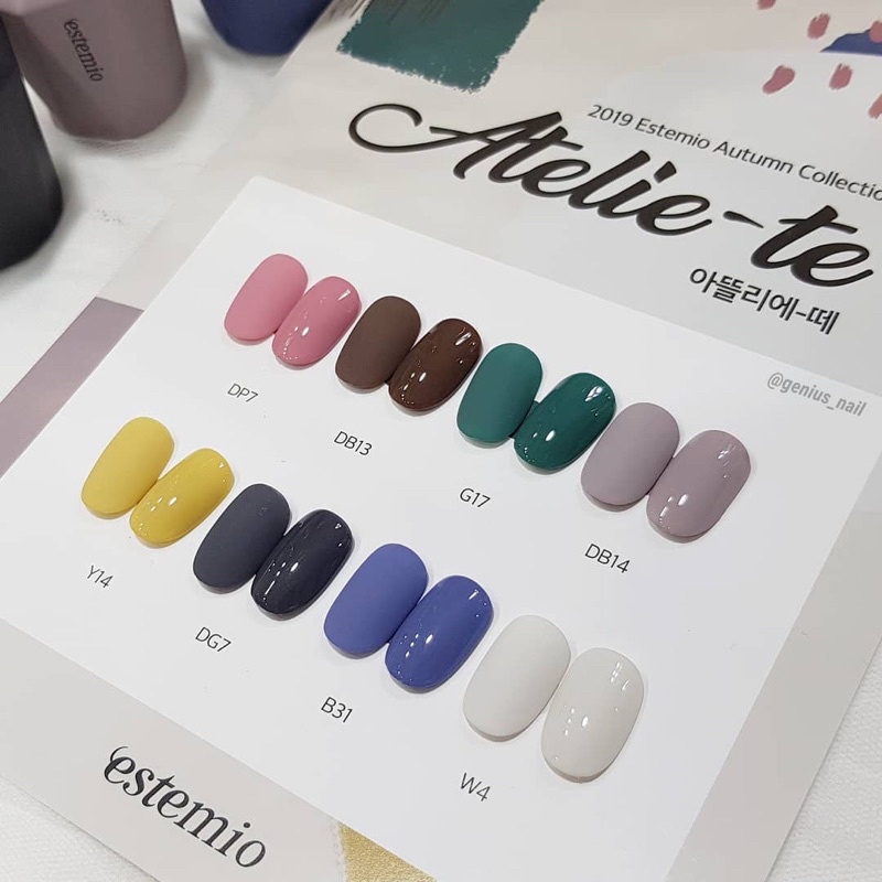 Sơn gel Estemio chính hãng Hàn Quốc set Atelie
