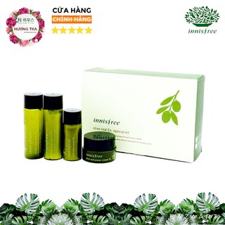 Bộ Dưỡng Ẩm Cho Da Khô Tinh Chất Trái Olive Innisfree (4món)