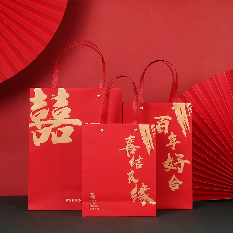 Túi Xách Thư Pháp Fonts 3 Kiểu Dáng Chất Lượng Cao Làm Quà Tặng Đám Cưới Có 3 Kiểu Dáng