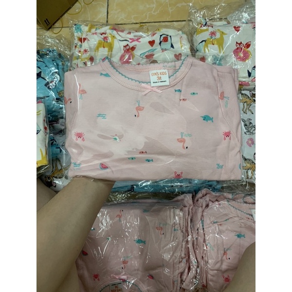 Bộ dài tay cotton borip bé trai/ gái hàng loại 1 (Sz 10-23kg)