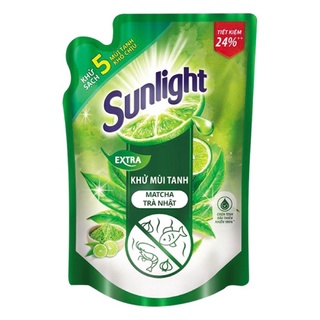 Nước Rửa Chén Sunlight Khử mùi tanh Matcha Trà Nhật