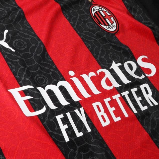 Áo thun thể thao bóng bầu dục Ac Milan 20-21 Grade: AAA S-XXXL