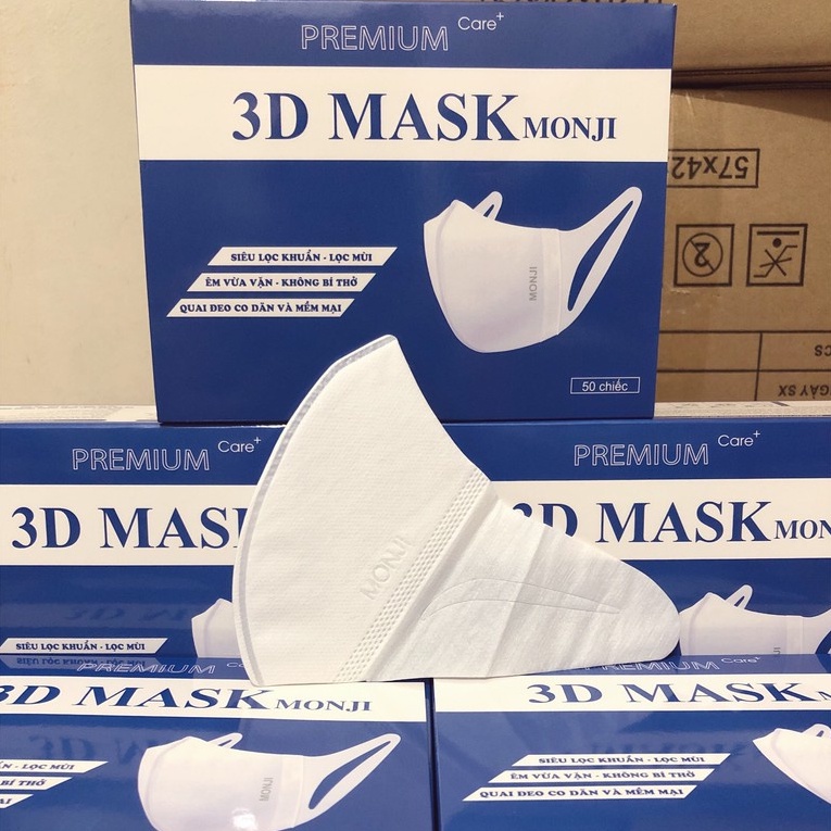 Khẩu Trang 3D Mask MONJI ( CHÍNH HÃNG  ) Duy Khánh, Unicham , XL, Xuân Lai, Nam Anh, Tulip, Duy Q