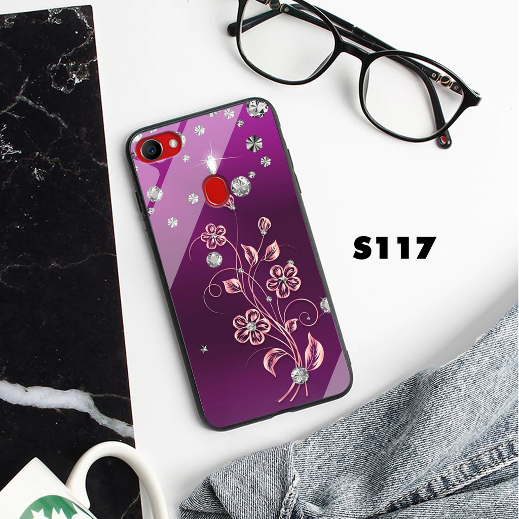 Ốp lưng kính cường lực dành cho Oppo F5 - F7 in hính hoa lá cành | BigBuy360 - bigbuy360.vn