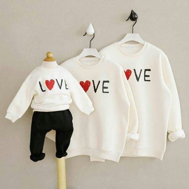 Áo nỉ bông tay dài nhiều màu