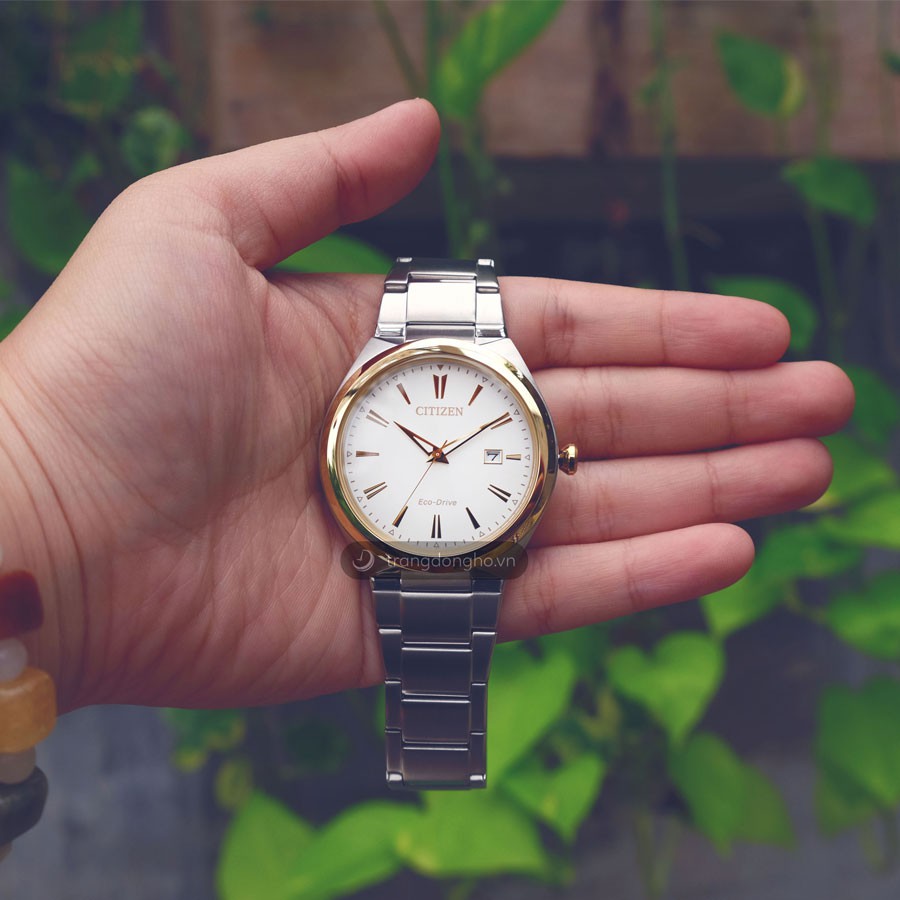 Đồng Hồ Nam Citizen Dây Thép Không Gỉ AW1374-51B - Mặt Trắng