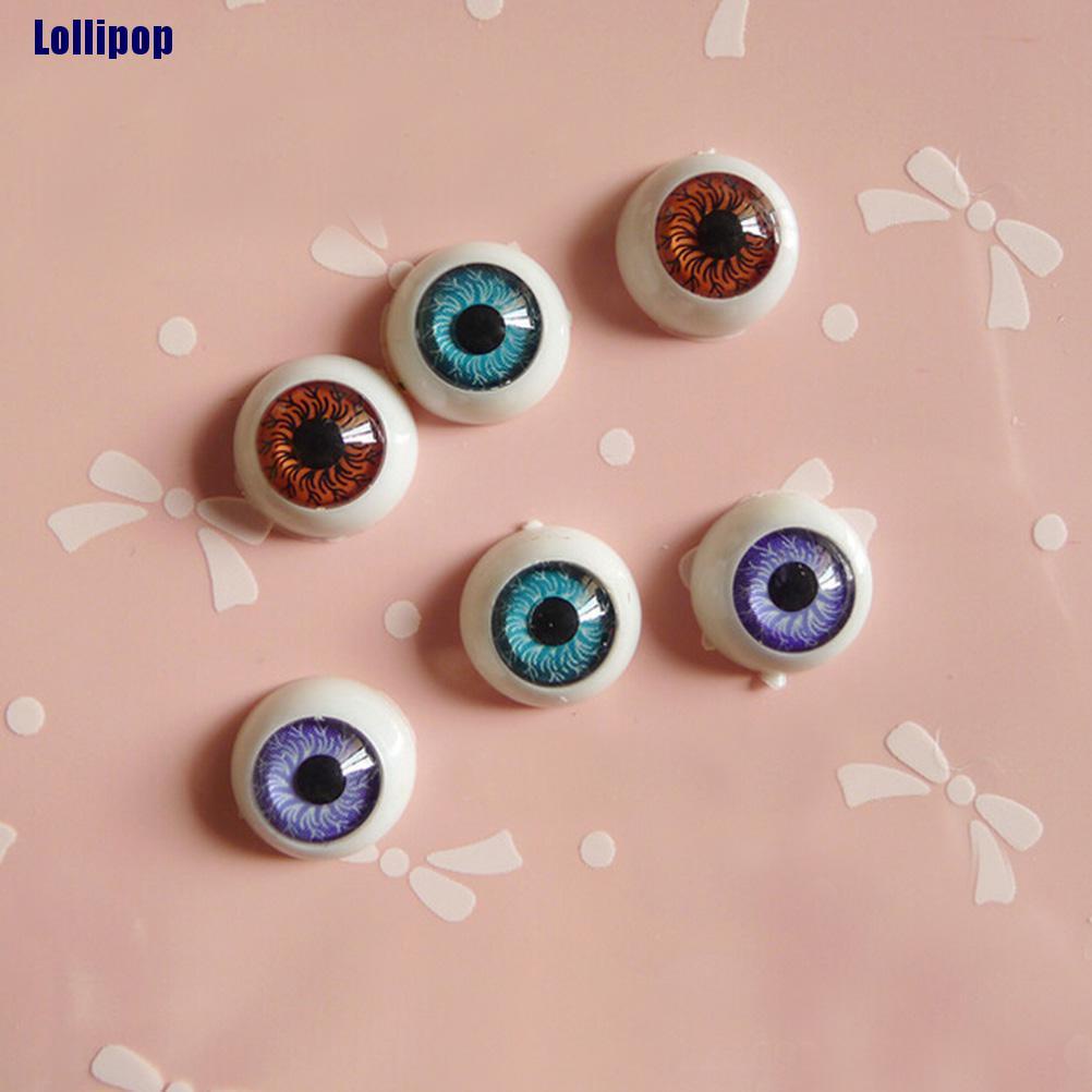 Cặp mắt búp bê bằng acrylic 12mm DIY tùy chọn màu sắc
