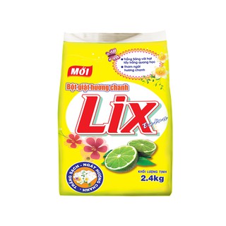Bột giặt Lix hương chanh 2.4kg
