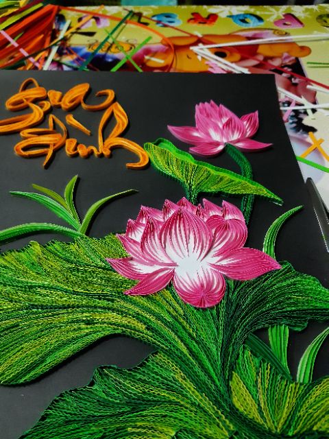 TRANH QUILLING SEN